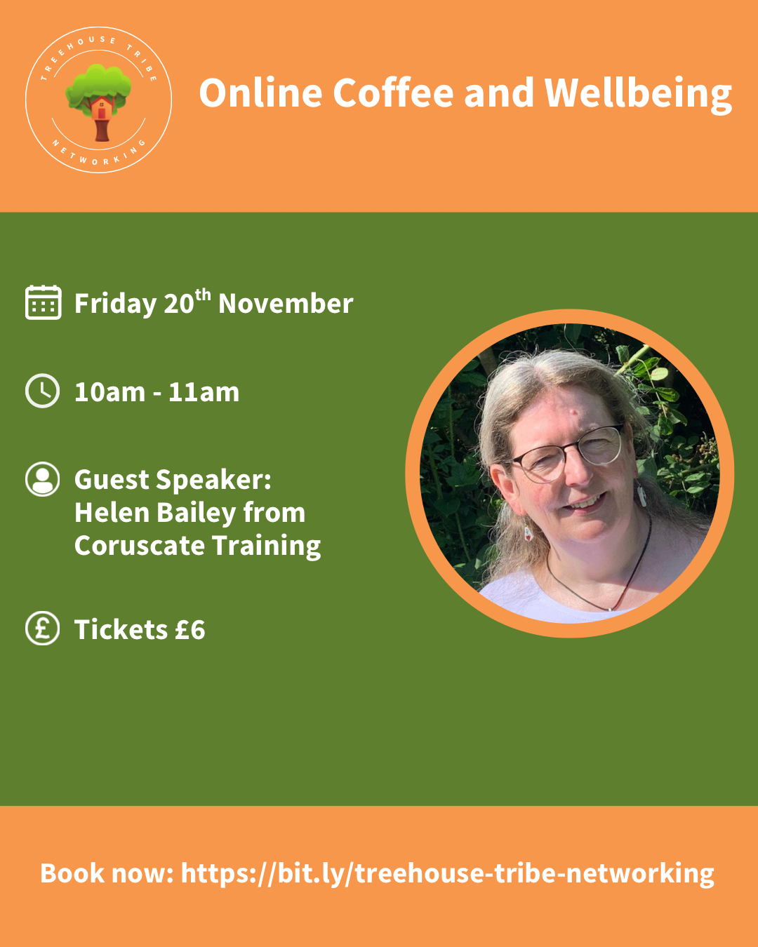Treehouse Tribe Networking: Coffee and Wellbeing November